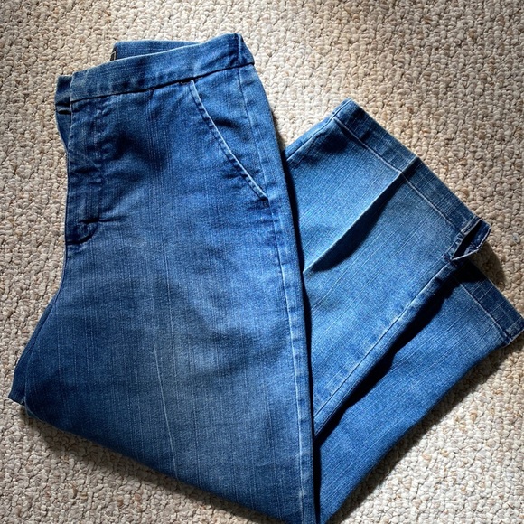 Lee High Waisted Cropped Wide Leg Jeans with Elastic size 6 - Picture 7 of 9